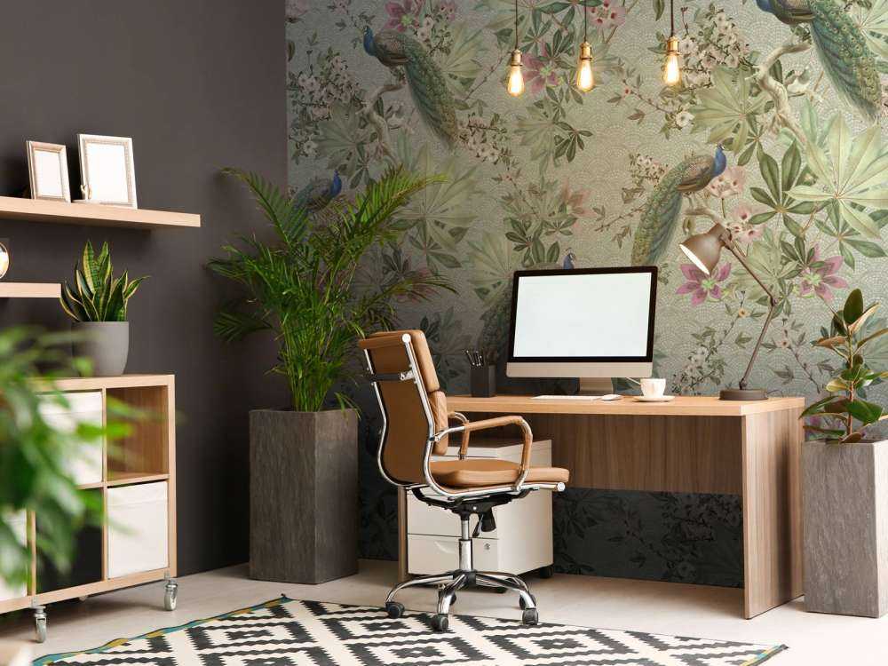 Vintage garden peacocks - mint green