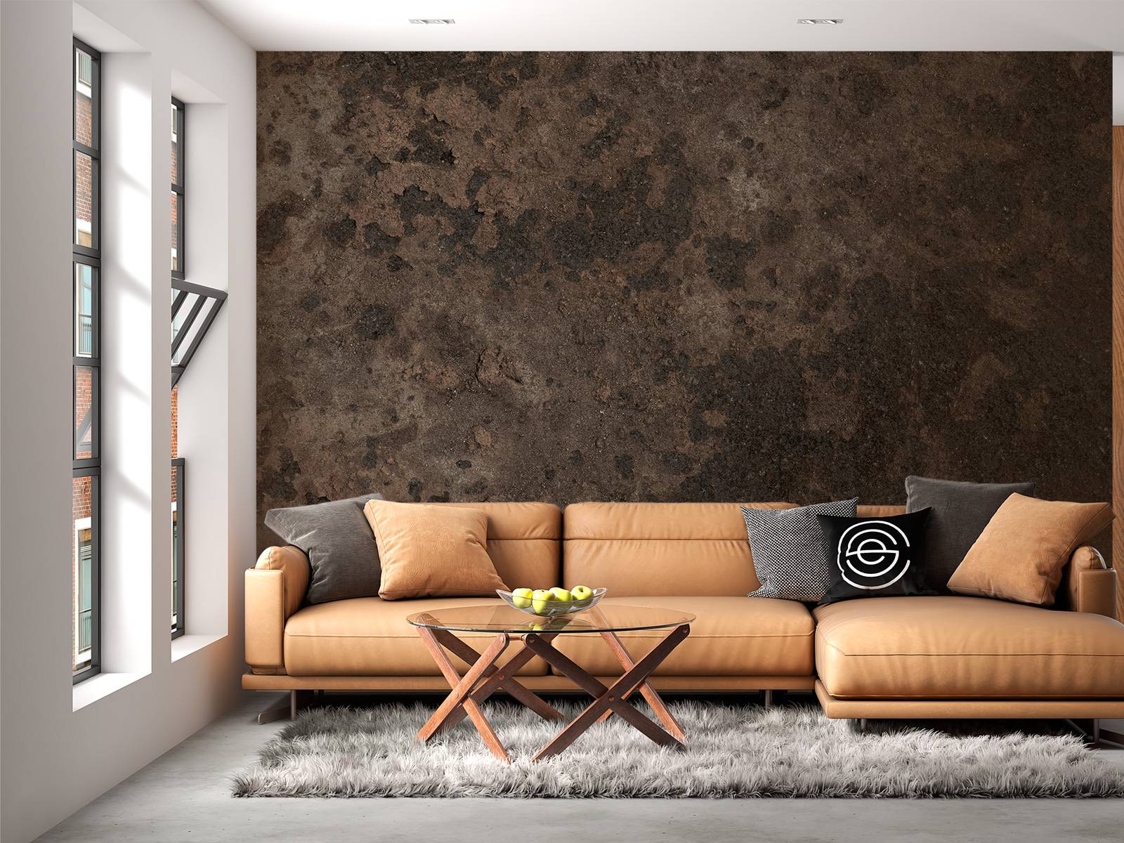Rust-brown structure