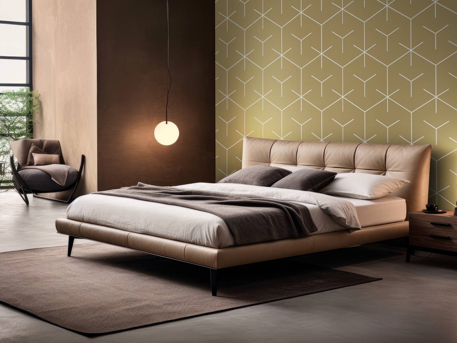Geometric hexagons, gold