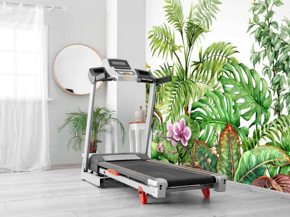 Tropical plants in watercolour