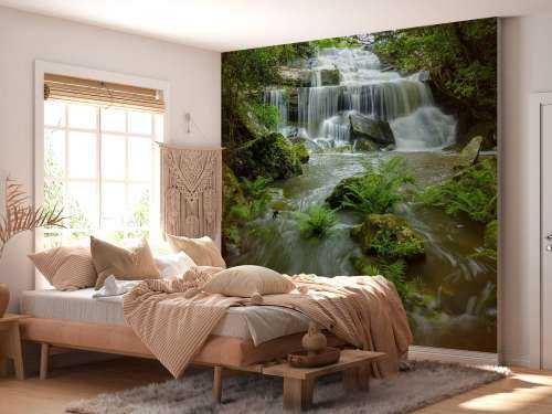 Flowing waterfall