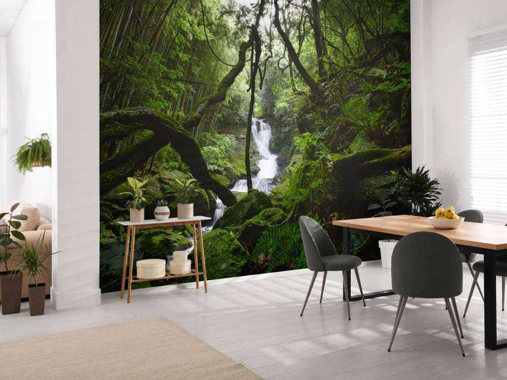 Waterfall surrounded by trees