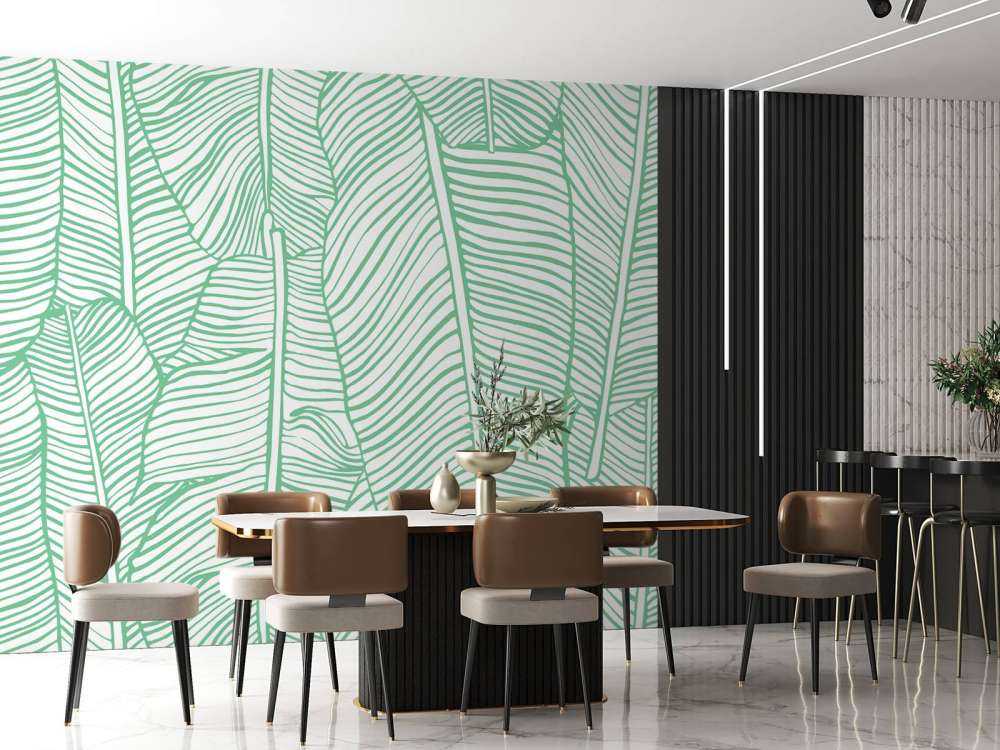 Leaf pattern green