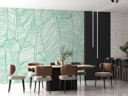Leaf pattern green