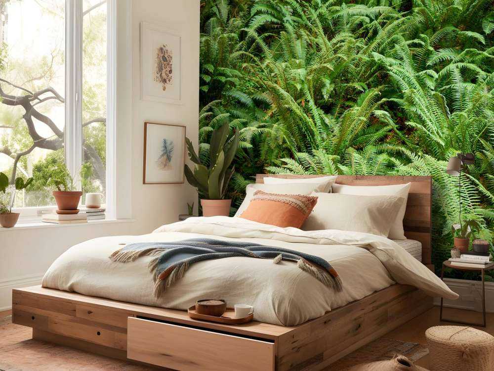 Green ferns