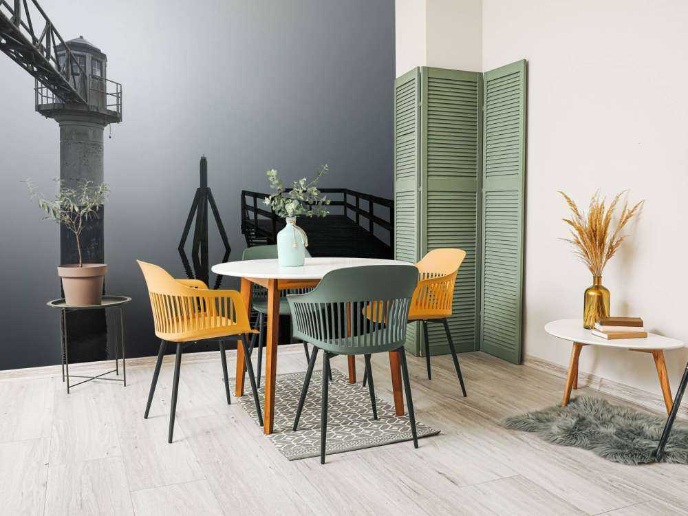 Havenlicht met peilschaal