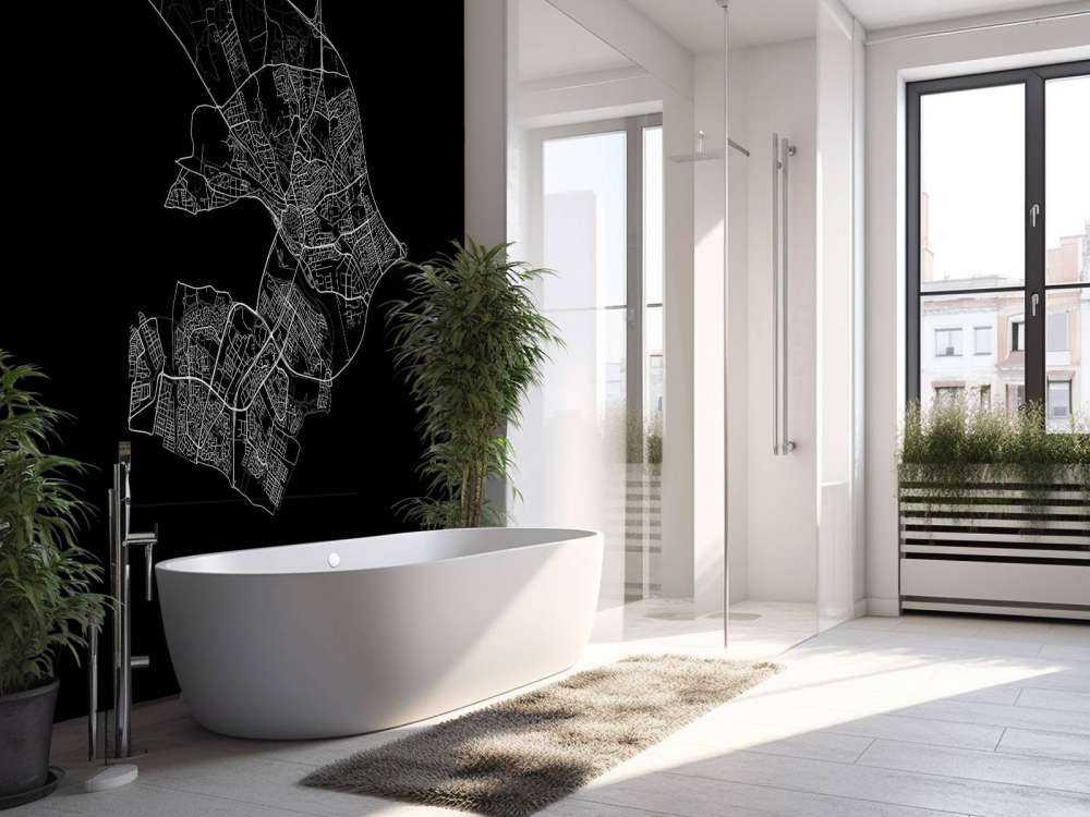 Map of Arnhem, black