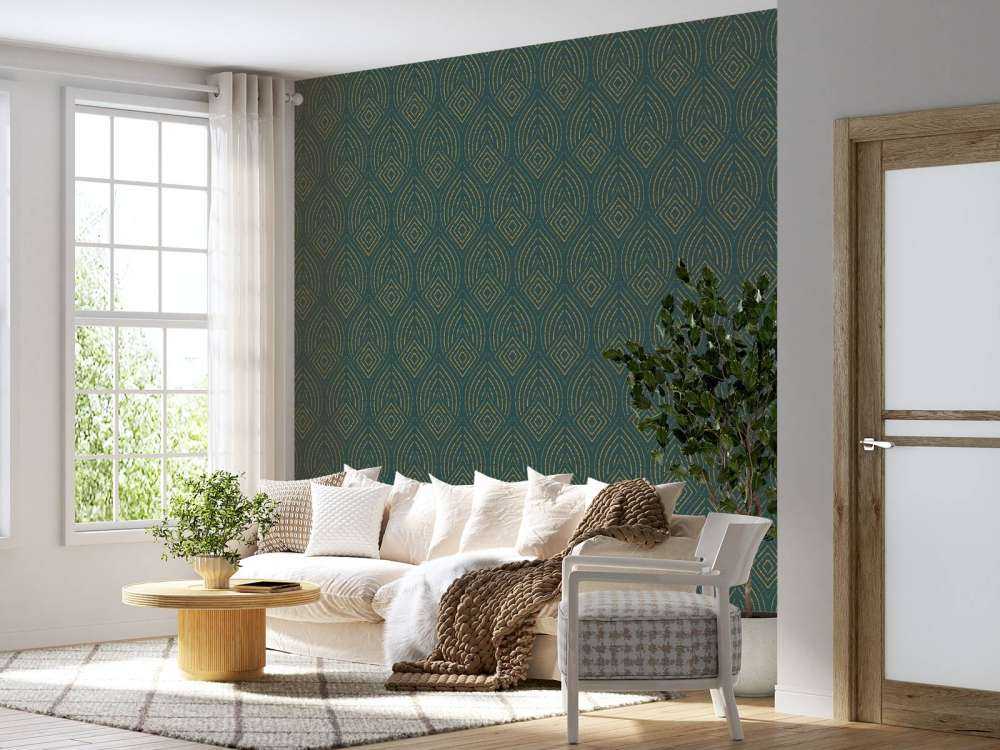 Abstract peacock pattern