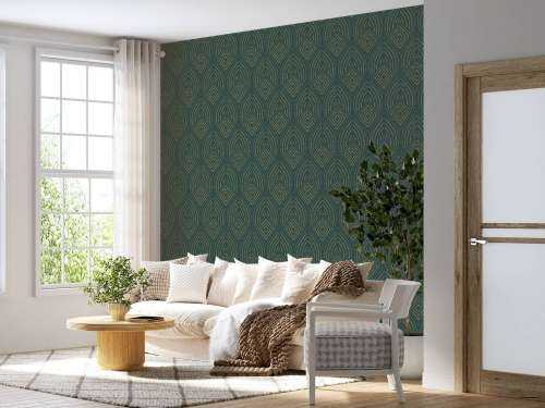 Abstract peacock pattern