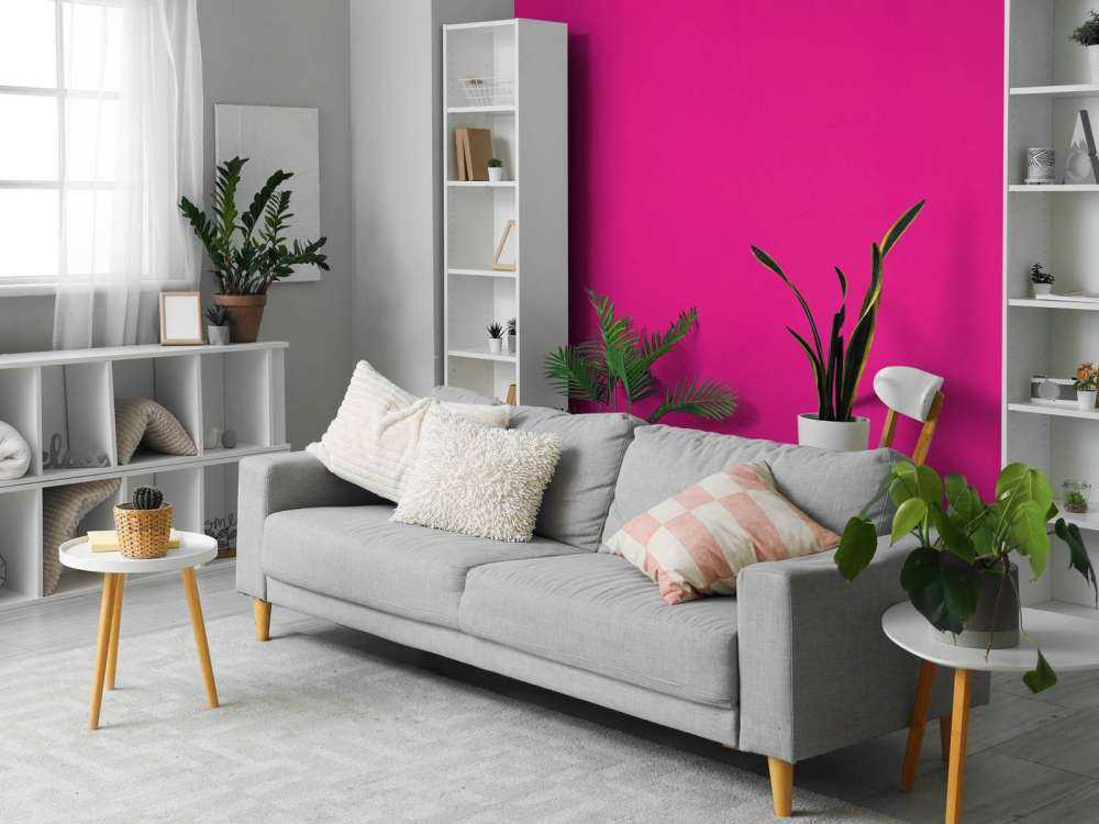 Neon pink concrete