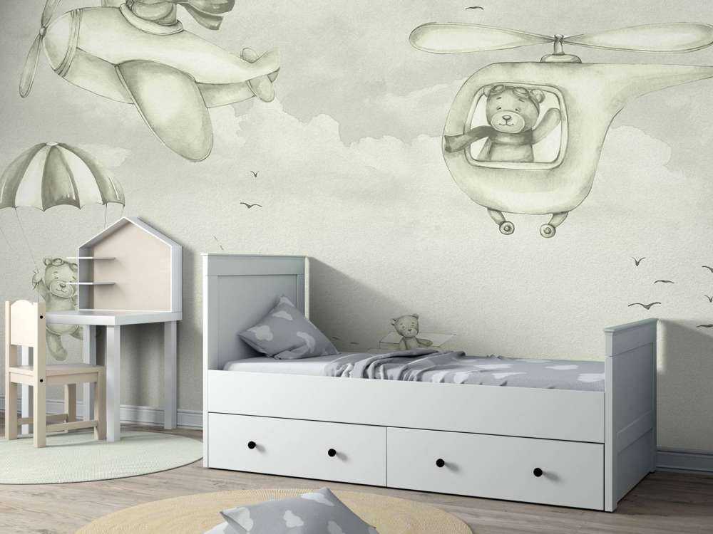 Bear pilots in green