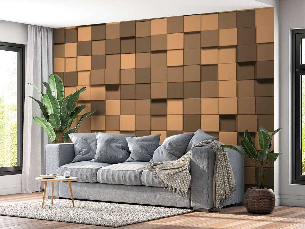 3D Minecraft blocks of earth