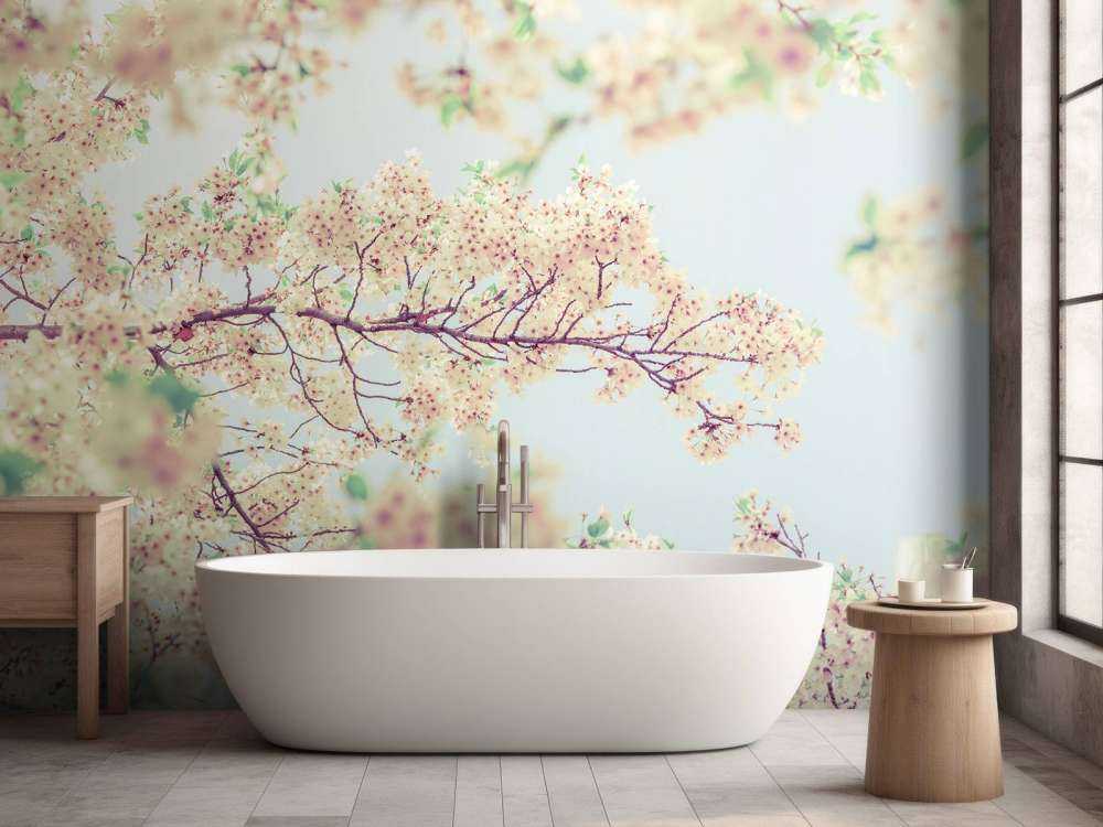 Blossom flowers with vintage look