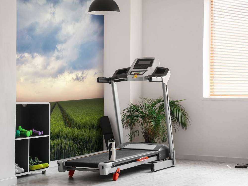 Tracks in wheat field