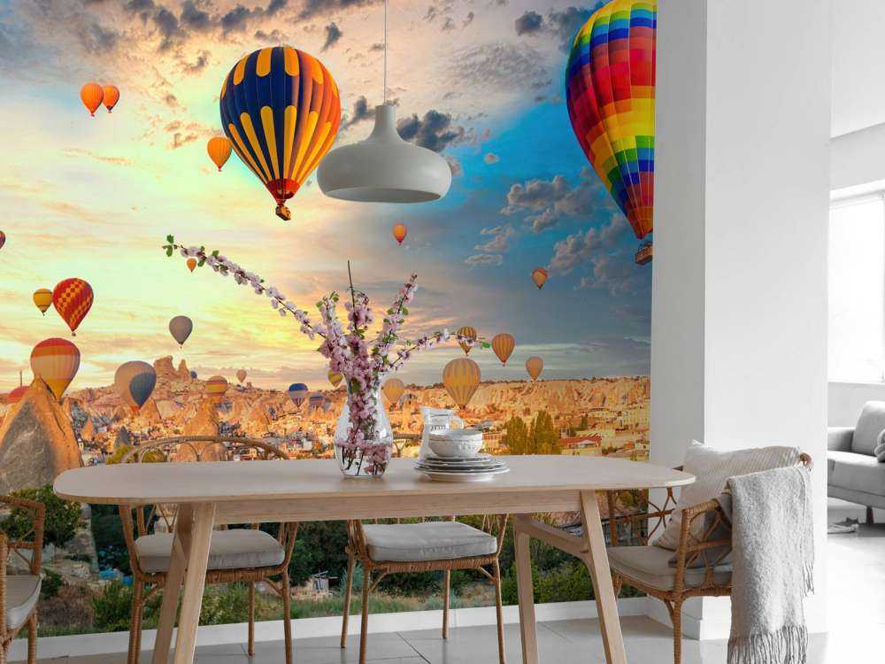 Beautiful hot air balloons