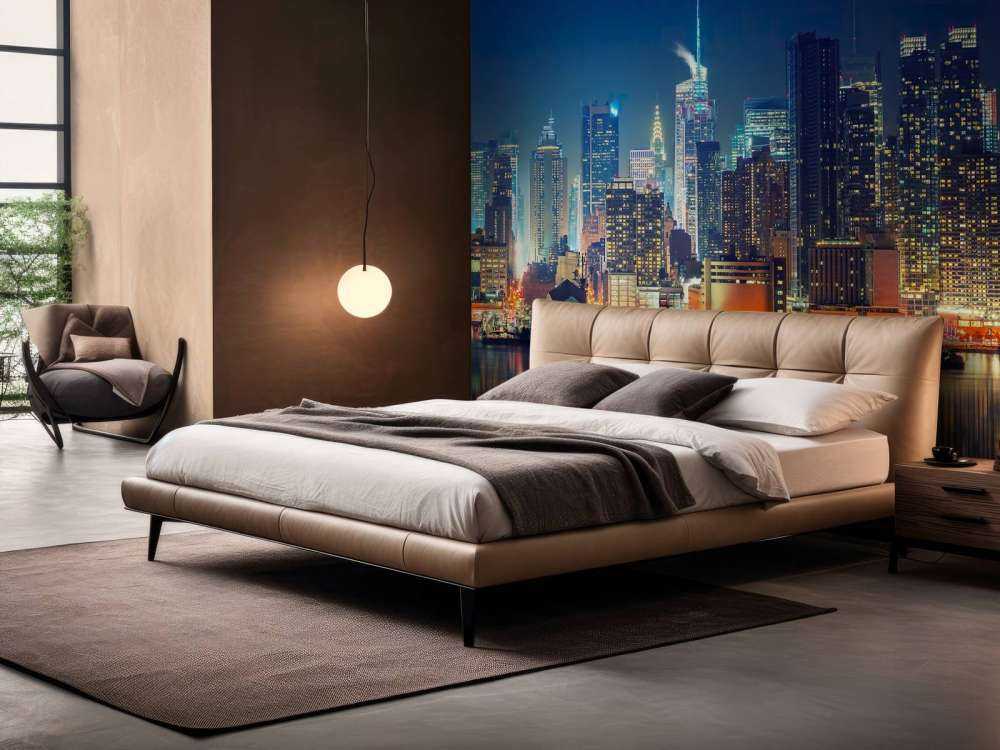 Photo wallpaper New York skyline at night