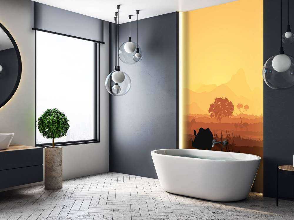 Wild animals on savannah