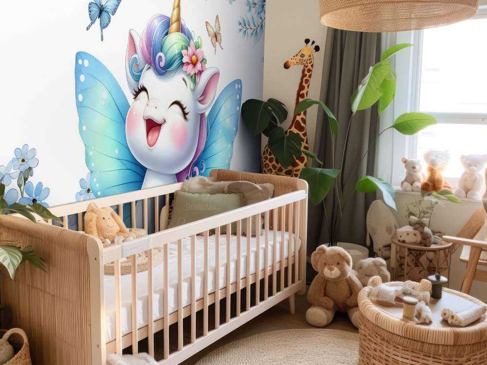 Happy Fairies Unicorn and Flowers