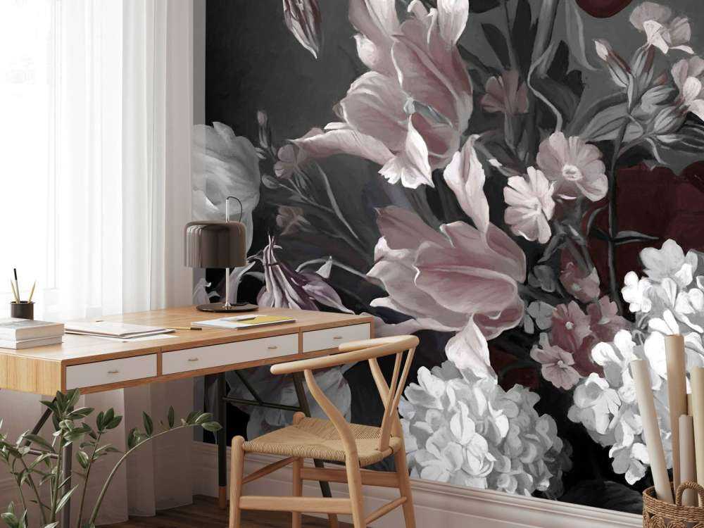 Bouquet with red tulips