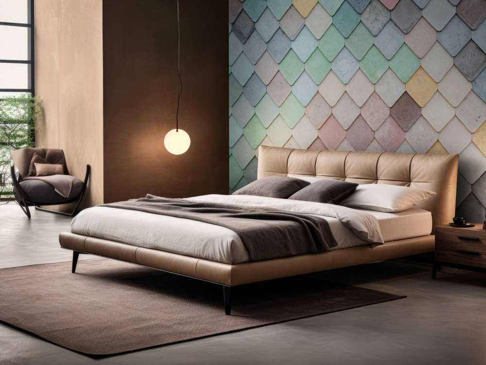 Pastel coloured tiles