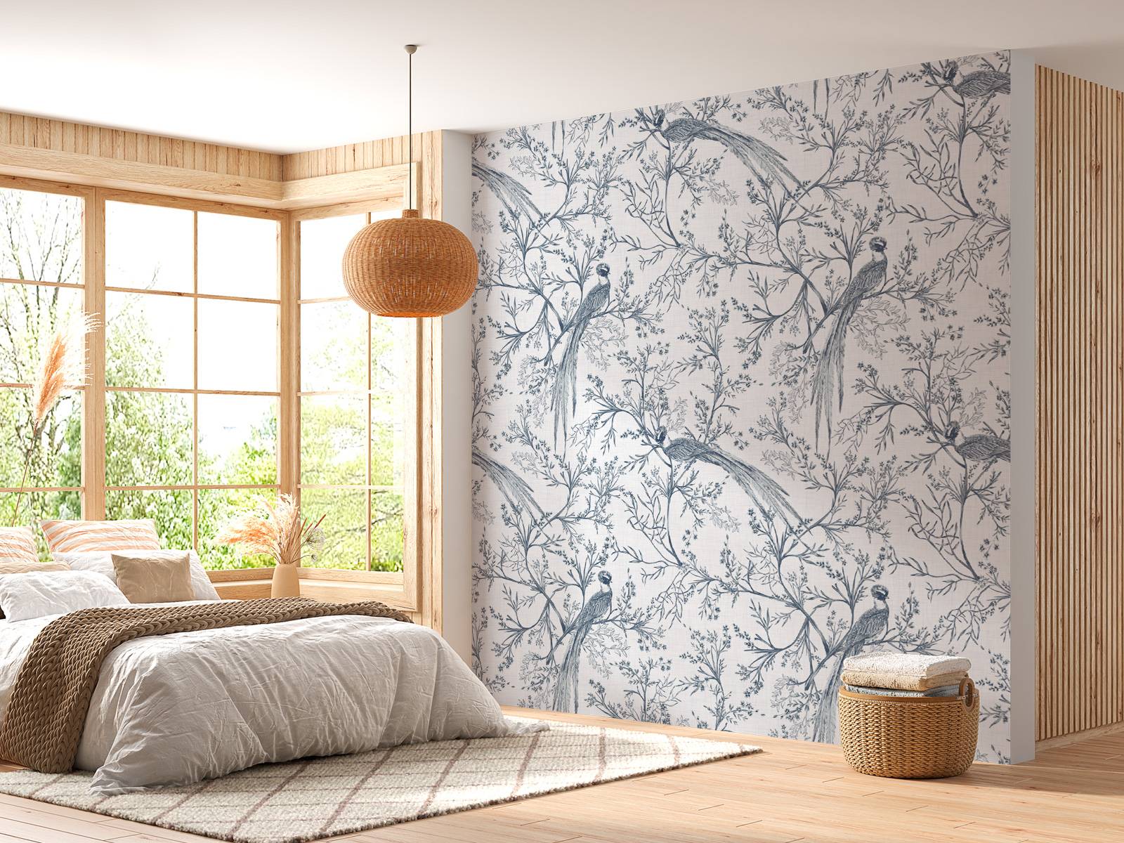 Signed bird pattern