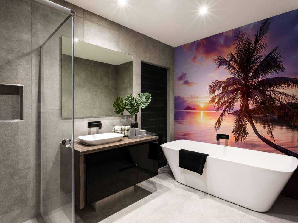 Palm tree at a sunset