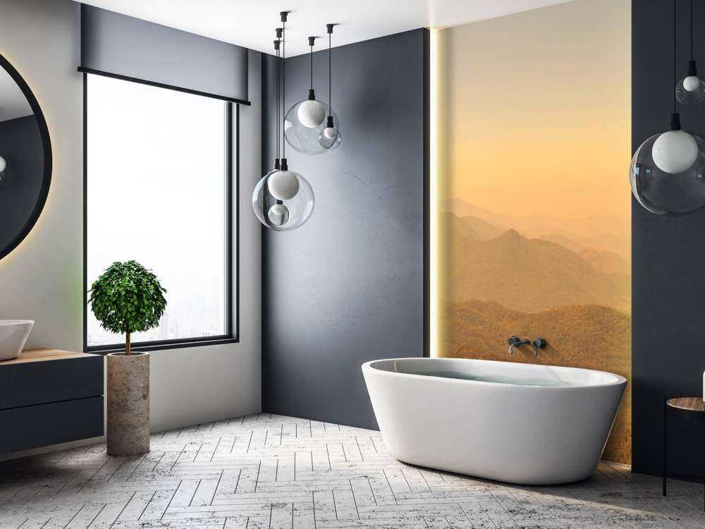 Mountain hill and forest