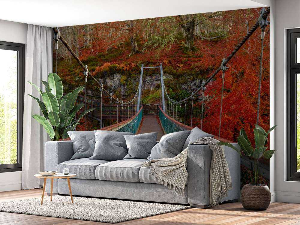 Bridge in autumn setting