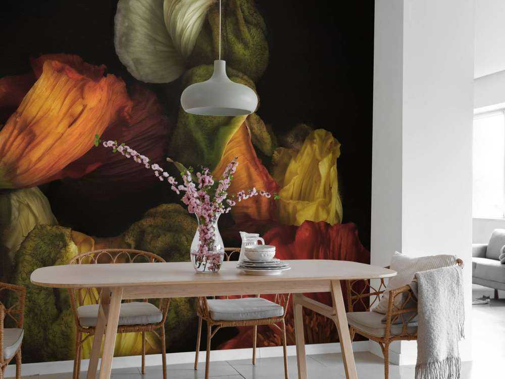 Composite budding poppies