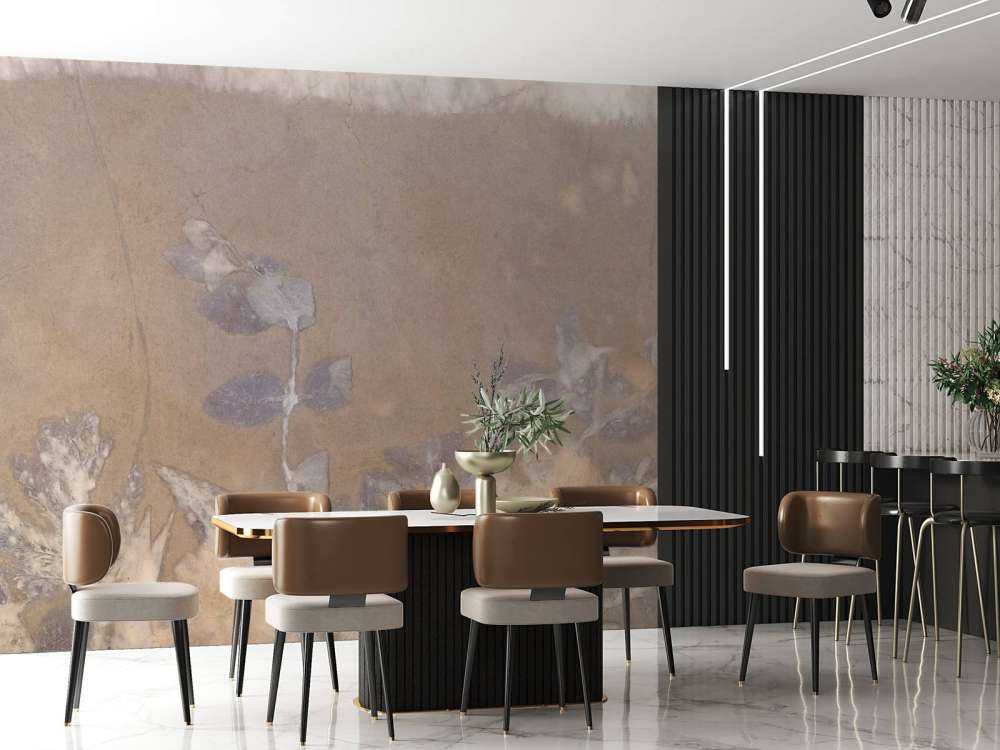 Wild geranium and snowberry - amber