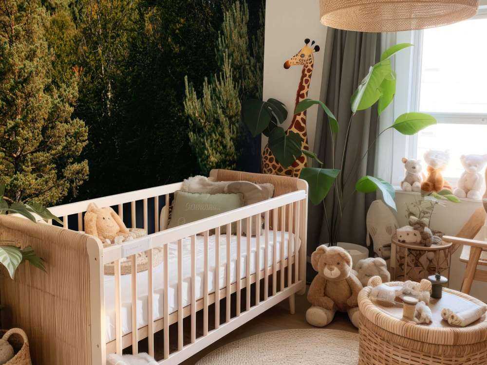 Purple Lamborghini Huracán in woodland landscape