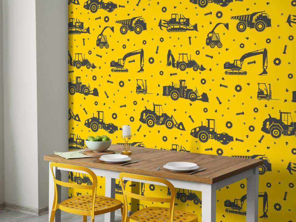 Construction traffic yellow