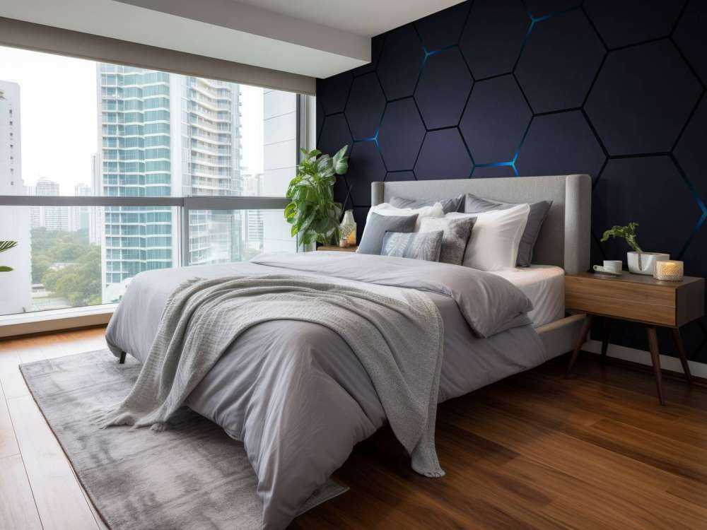 Dark grey hexagons