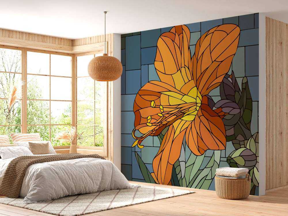 Colourful orange flower