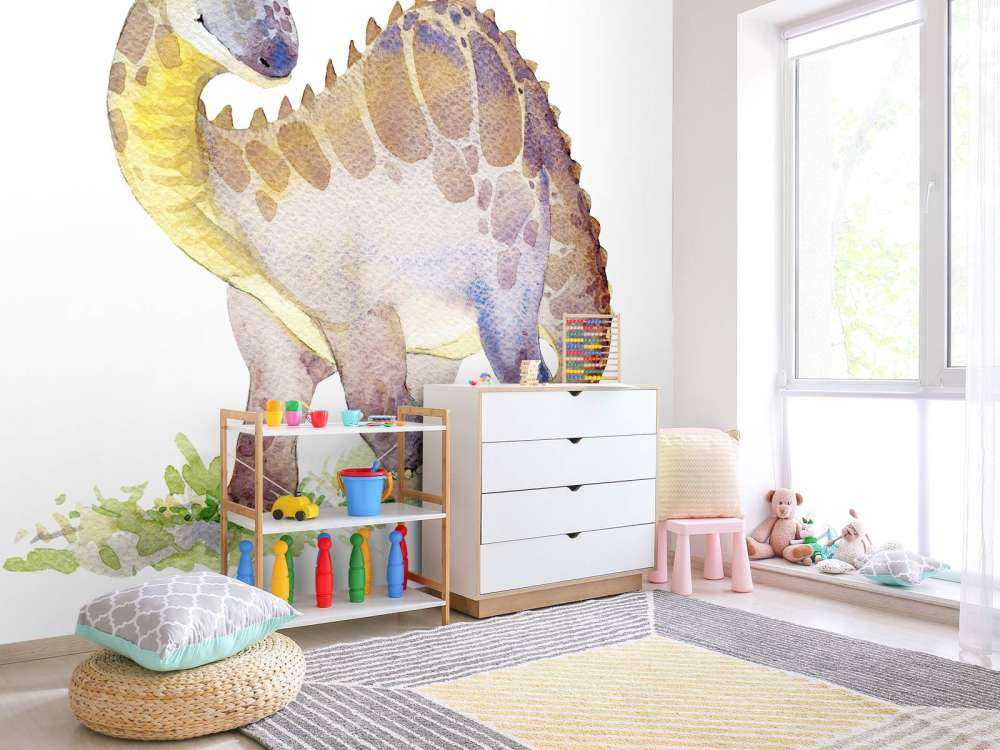 Dinosaur from watercolour