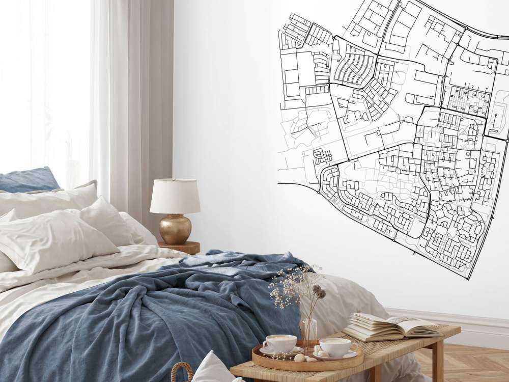 Map of Dronten, white