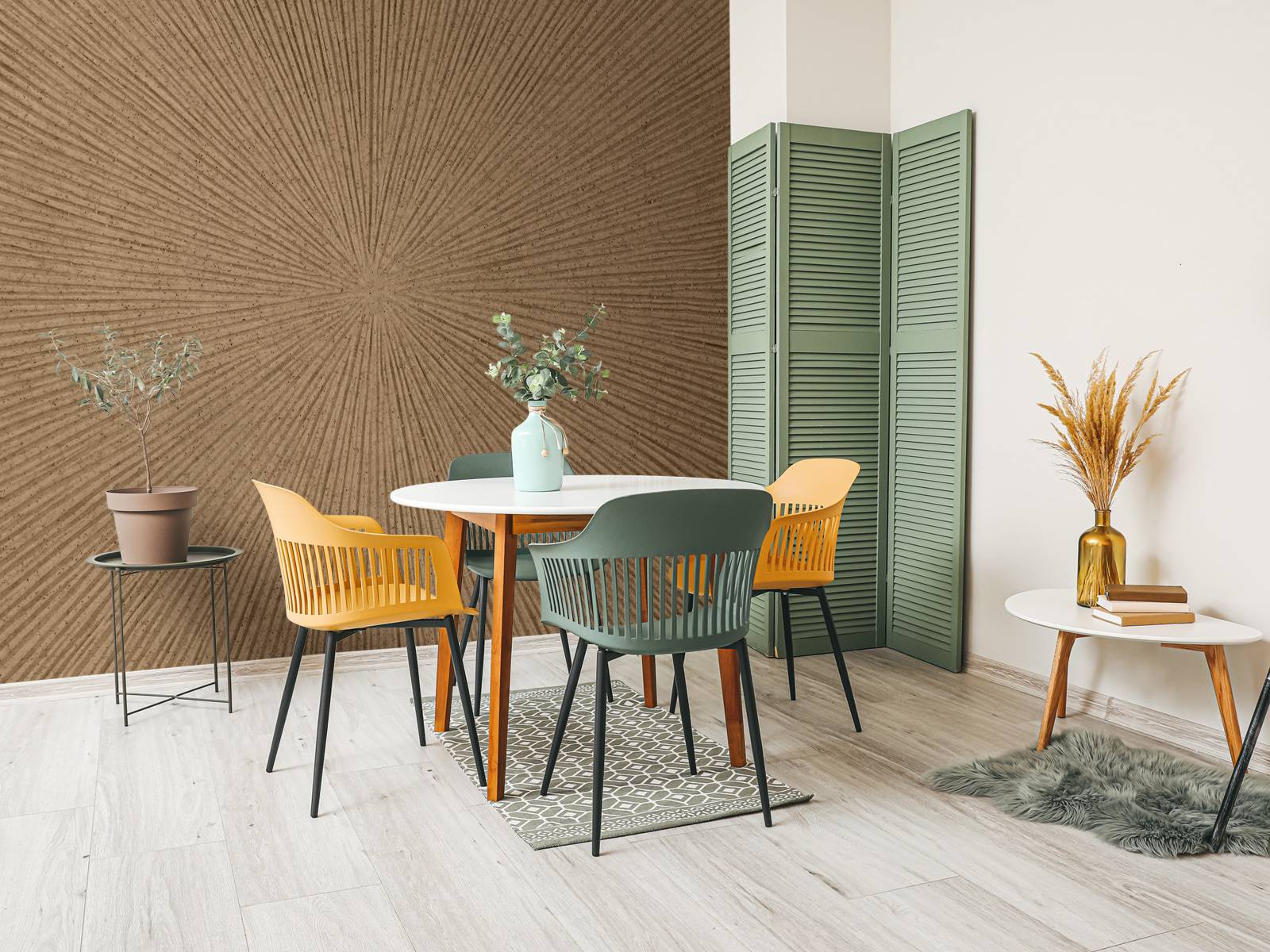 Textured lines in gold brown