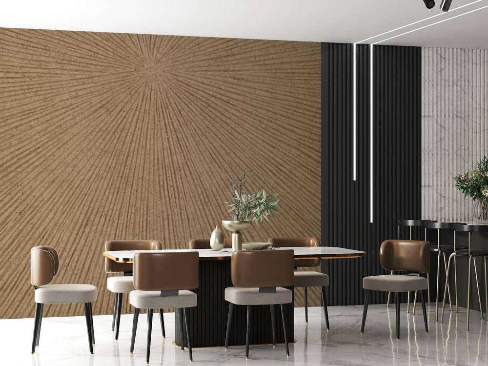 Structure with lines in gold brown