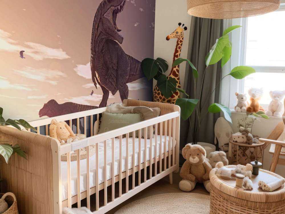 Two Tyrannosauruses in a field