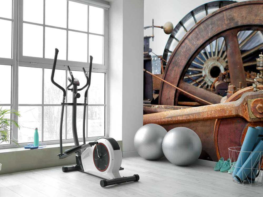 Part of a drive line of a steam engine (B) 