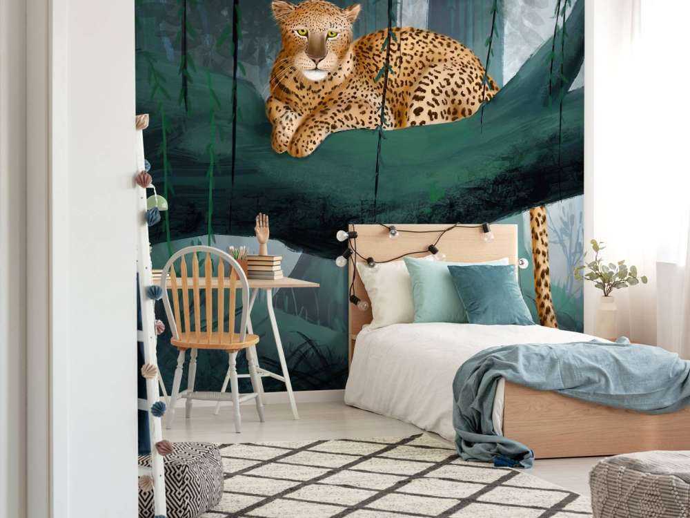 Cheetah on a branch