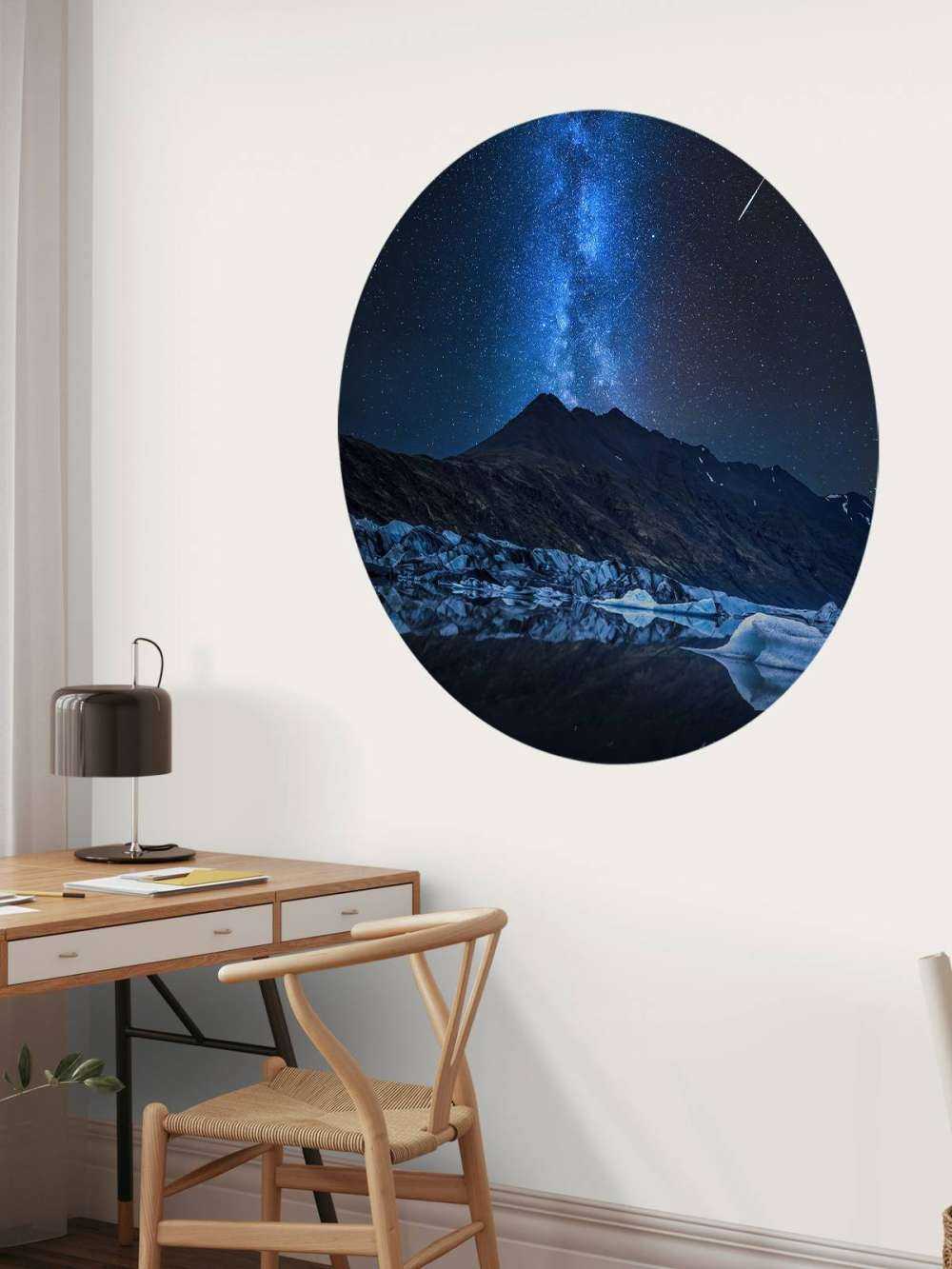 Milky Way near a Glacier