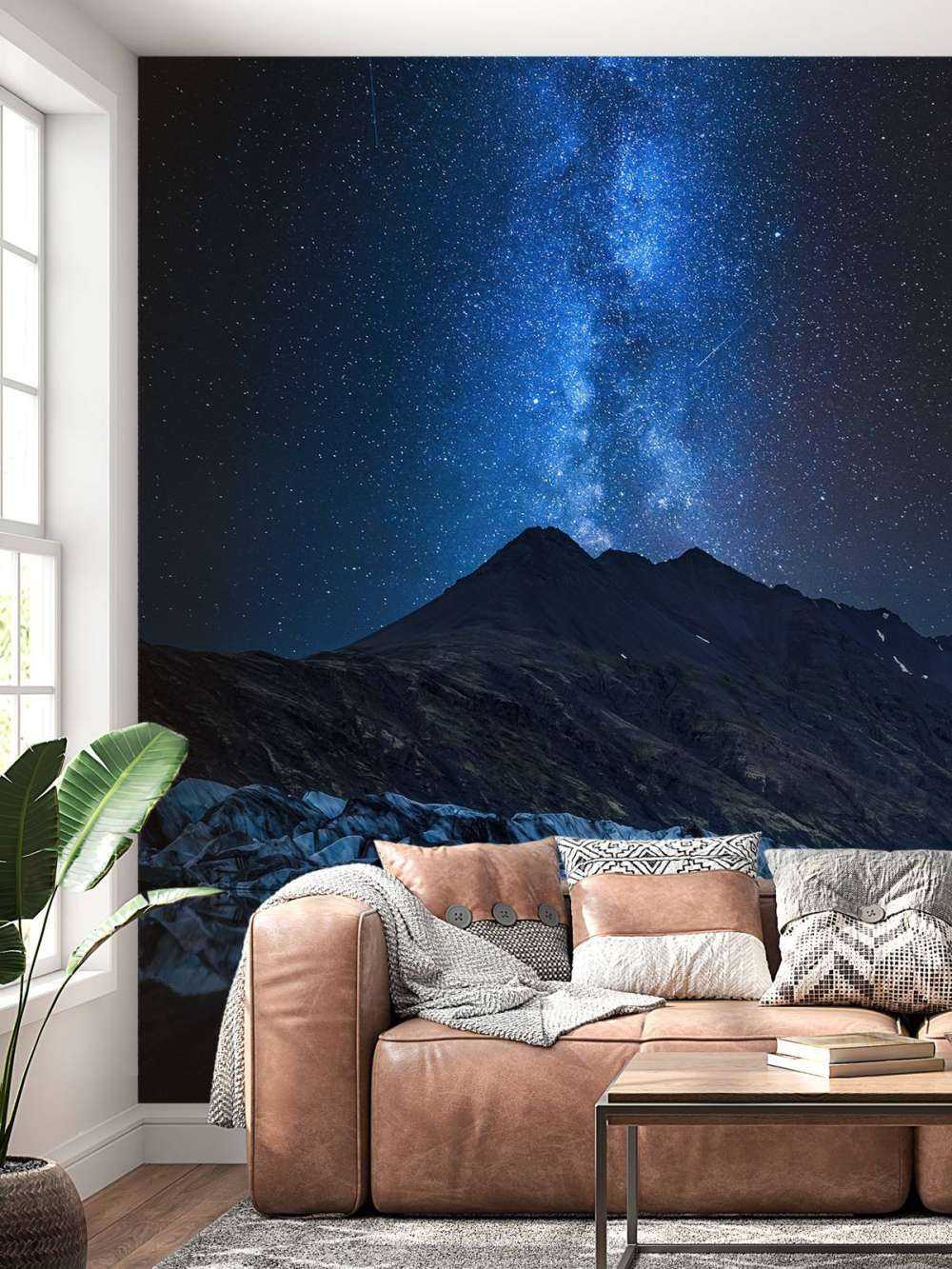 Milky Way near a Glacier