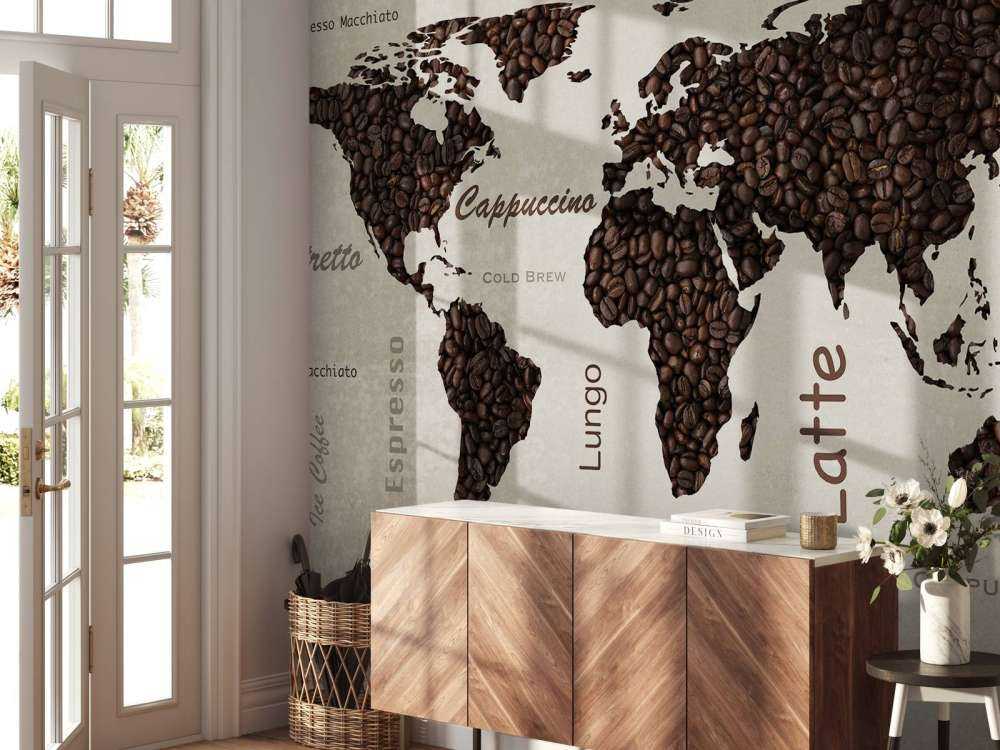 World map coffee