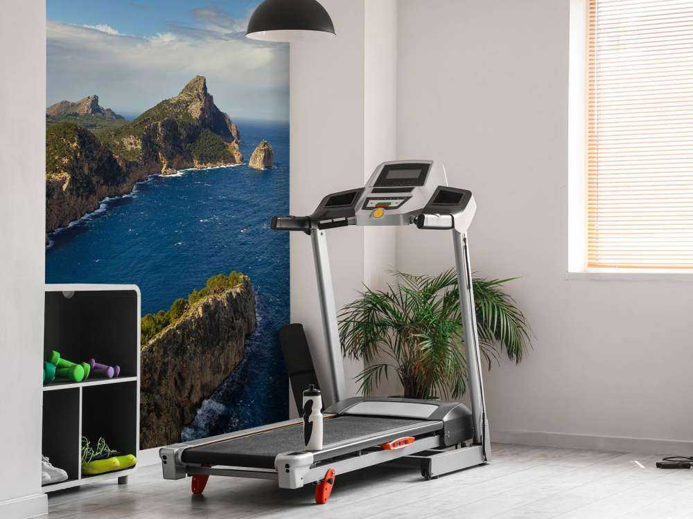 Flared rock in the sea