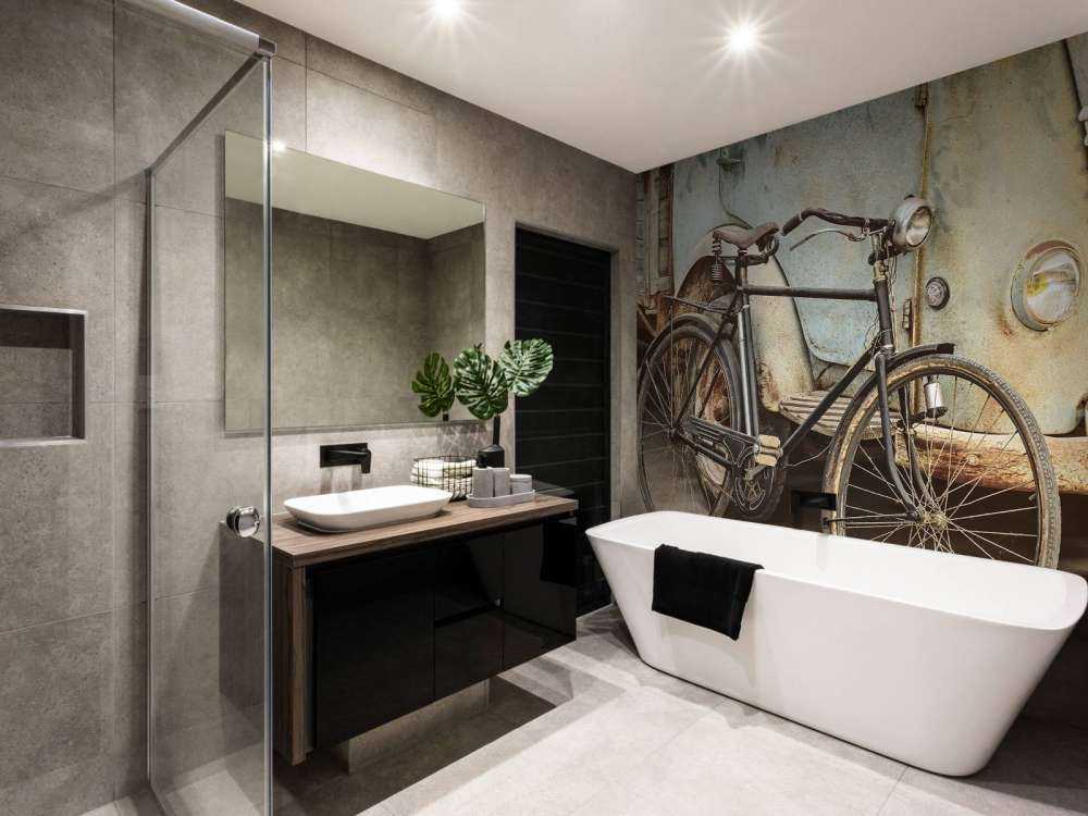 Retro old bike with truck