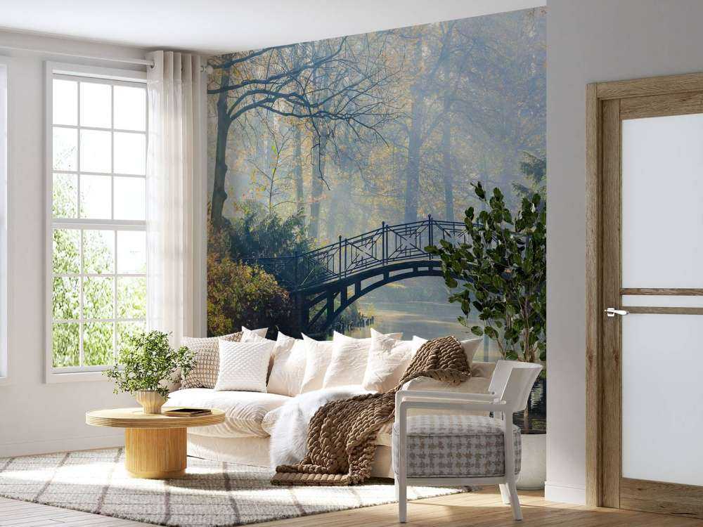 Old bridge in autumn