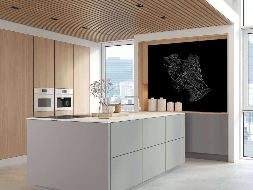 Map of Zwolle, black