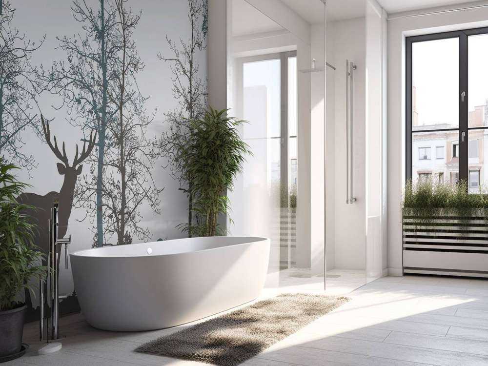 Winter Contour Forest Silence