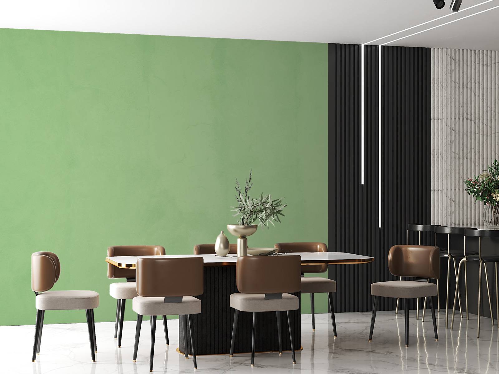 Sage green concrete